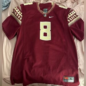 Nike FSU College football number 8 Jersey women’s XL